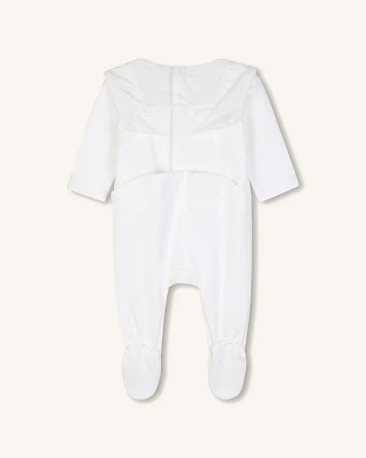 Chloé - Organic cotton pyjama and blanket set | White