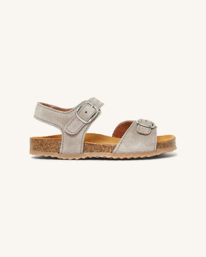 Pèpè - Two Con Me - Suede Buckle Sandals | Taupe brown