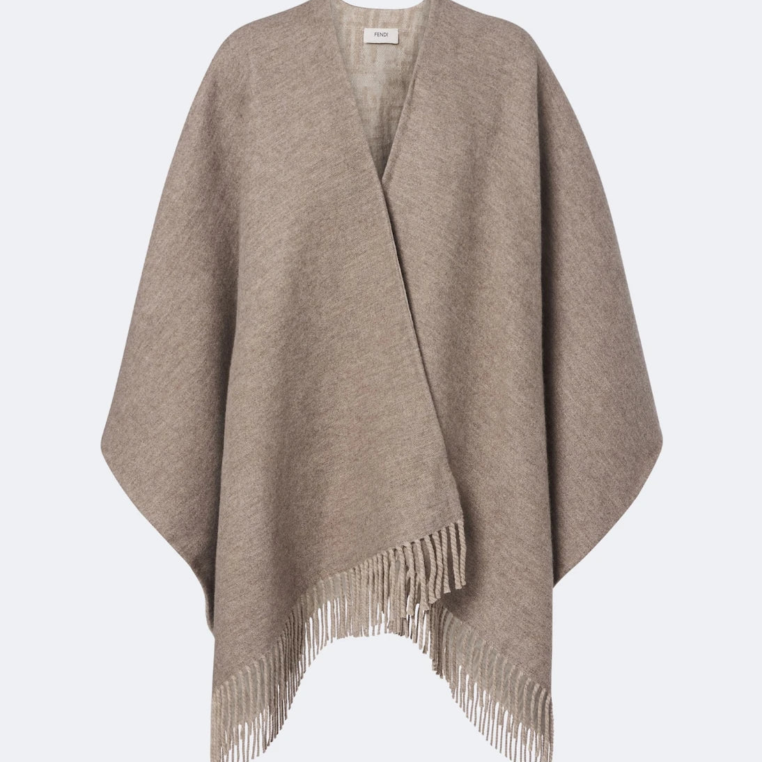 Fendi - Reversible wool and cashmere poncho