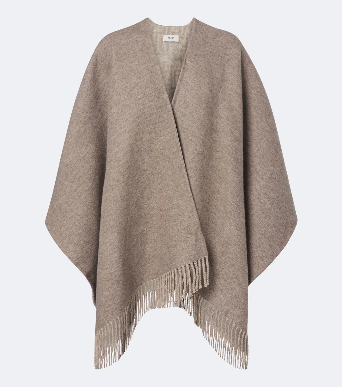 Fendi - Reversible wool and cashmere poncho