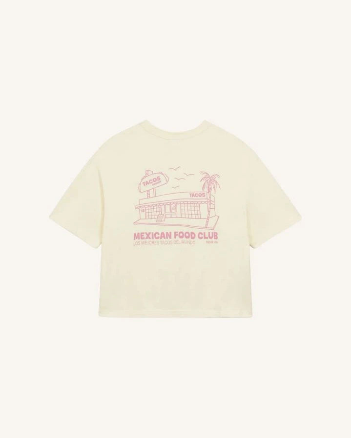 a.p - Mexican Food Organic cotton T-shirt | Ecru