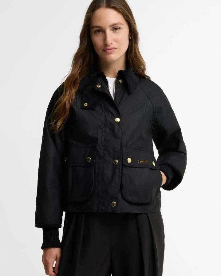 Barbour - Beadnell Cropped Wax Jacket | Sage