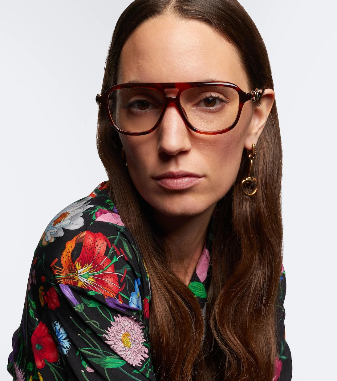Gucci - Horsebit navigator glasses