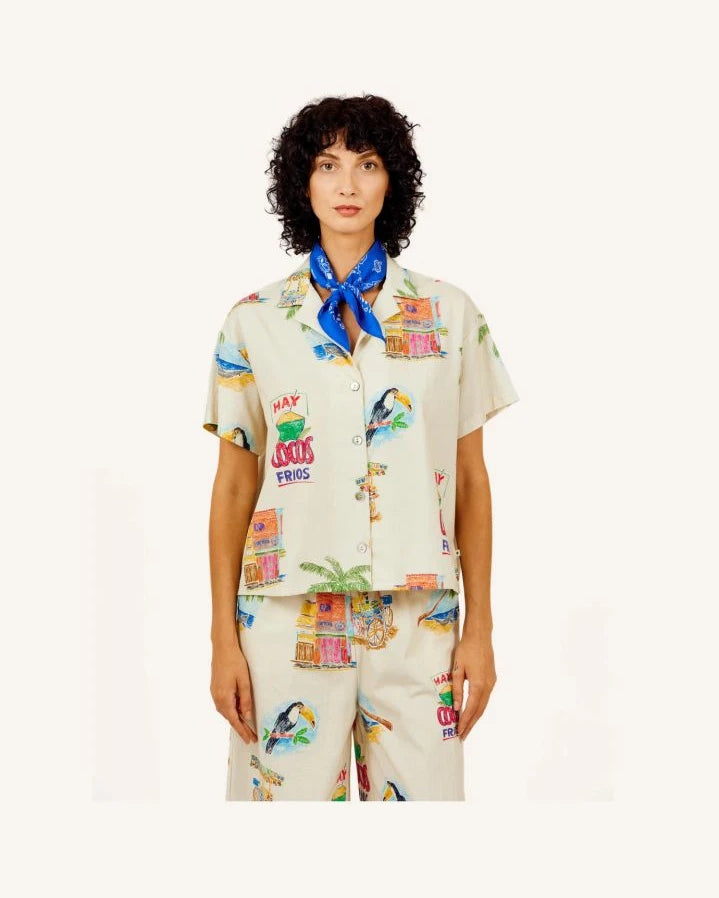 a.p - Cocos cotton shirt | Cream