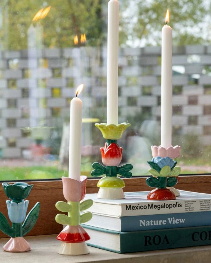&Klevering - Blume tulip candleholder | Pink