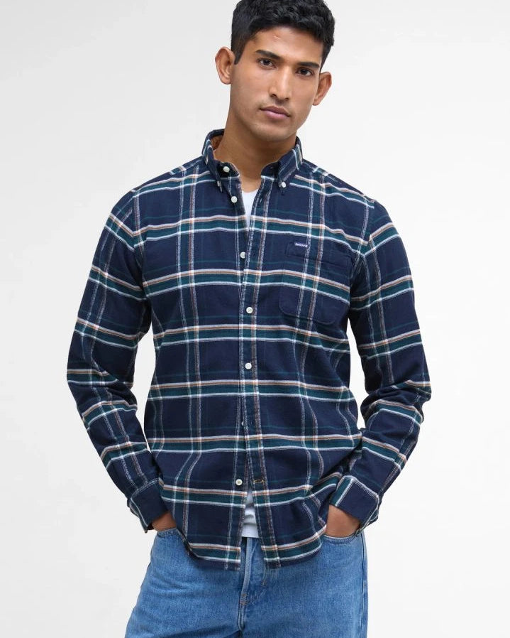 Barbour - Ronan Checkered Shirt | Petrol blue