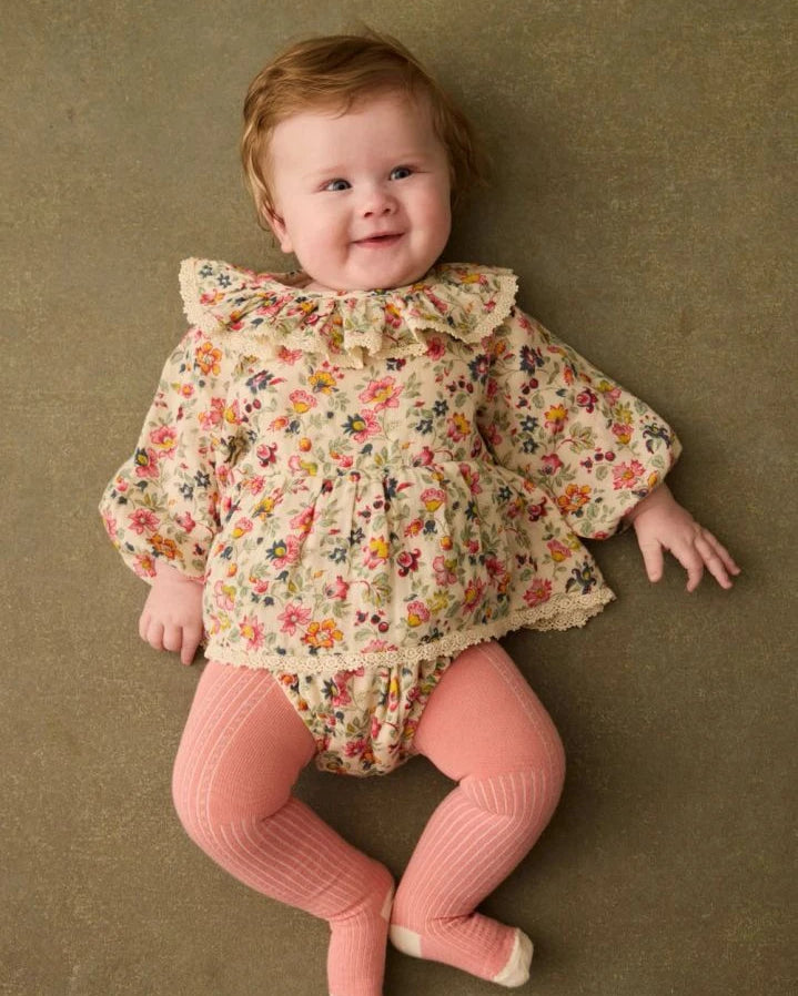 Louise Misha - India Fleurie Organic Cotton romper | Cream