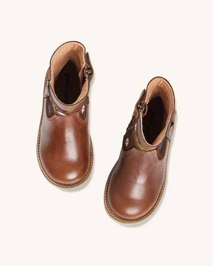 Petit Nord - Lorride Zip Boots - Uniqua Collection | Brown