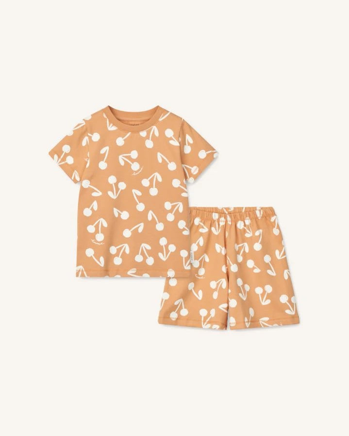 Liewood - Pyjashort Ilford Cherry Organic Cotton | Apricot