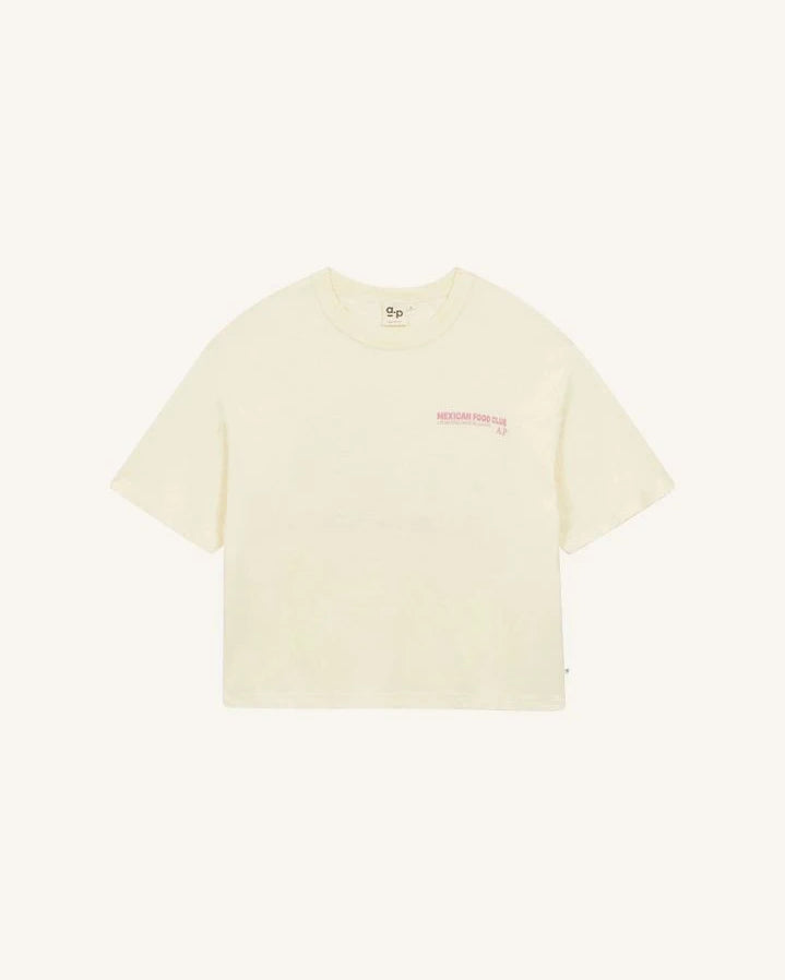 a.p - Mexican Food Organic cotton T-shirt | Ecru