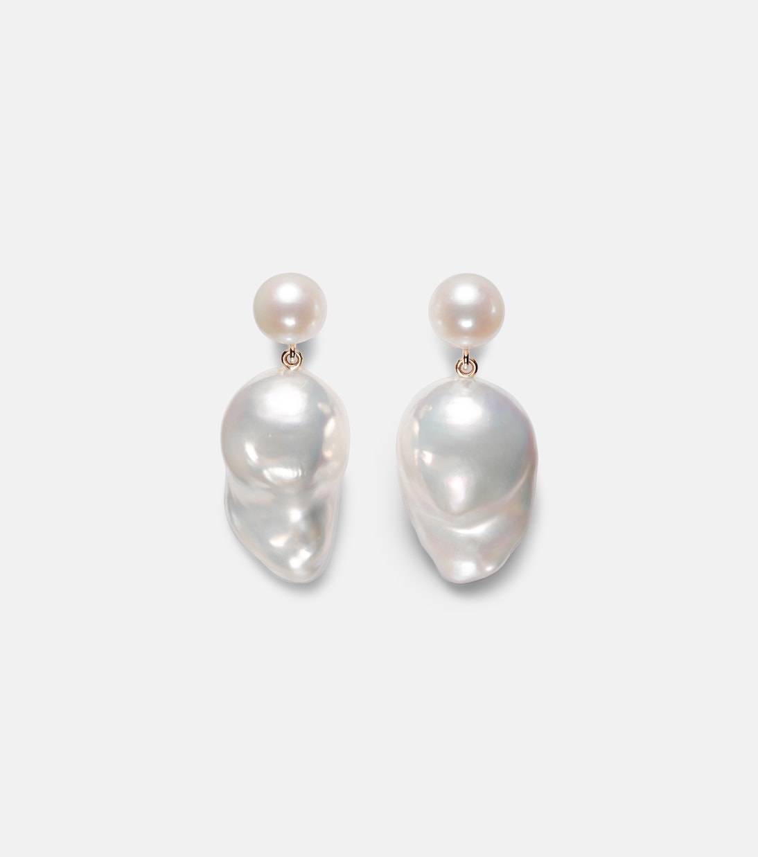 Sophie Bille Brahe - Venus Blac 14kt gold earrings with pearls