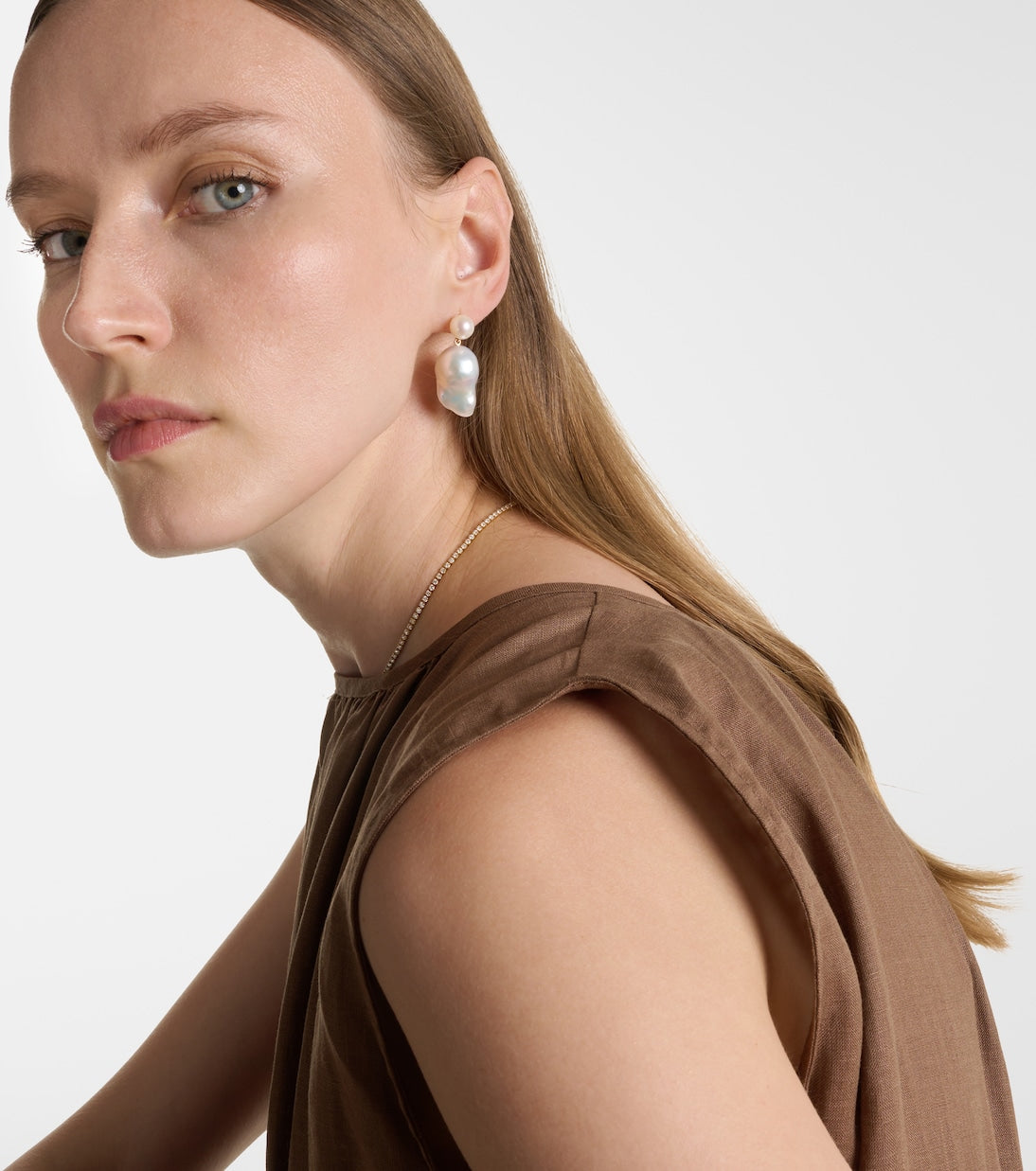 Sophie Bille Brahe - Venus Blac 14kt gold earrings with pearls