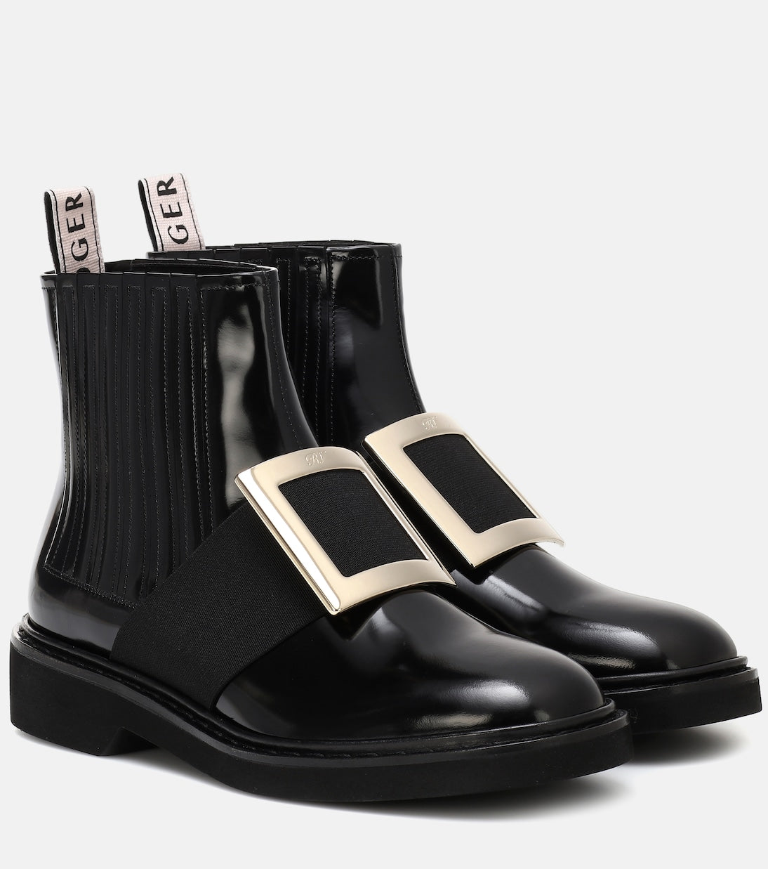 Roger Vivier - Chelsea Viv' leather ankle boots