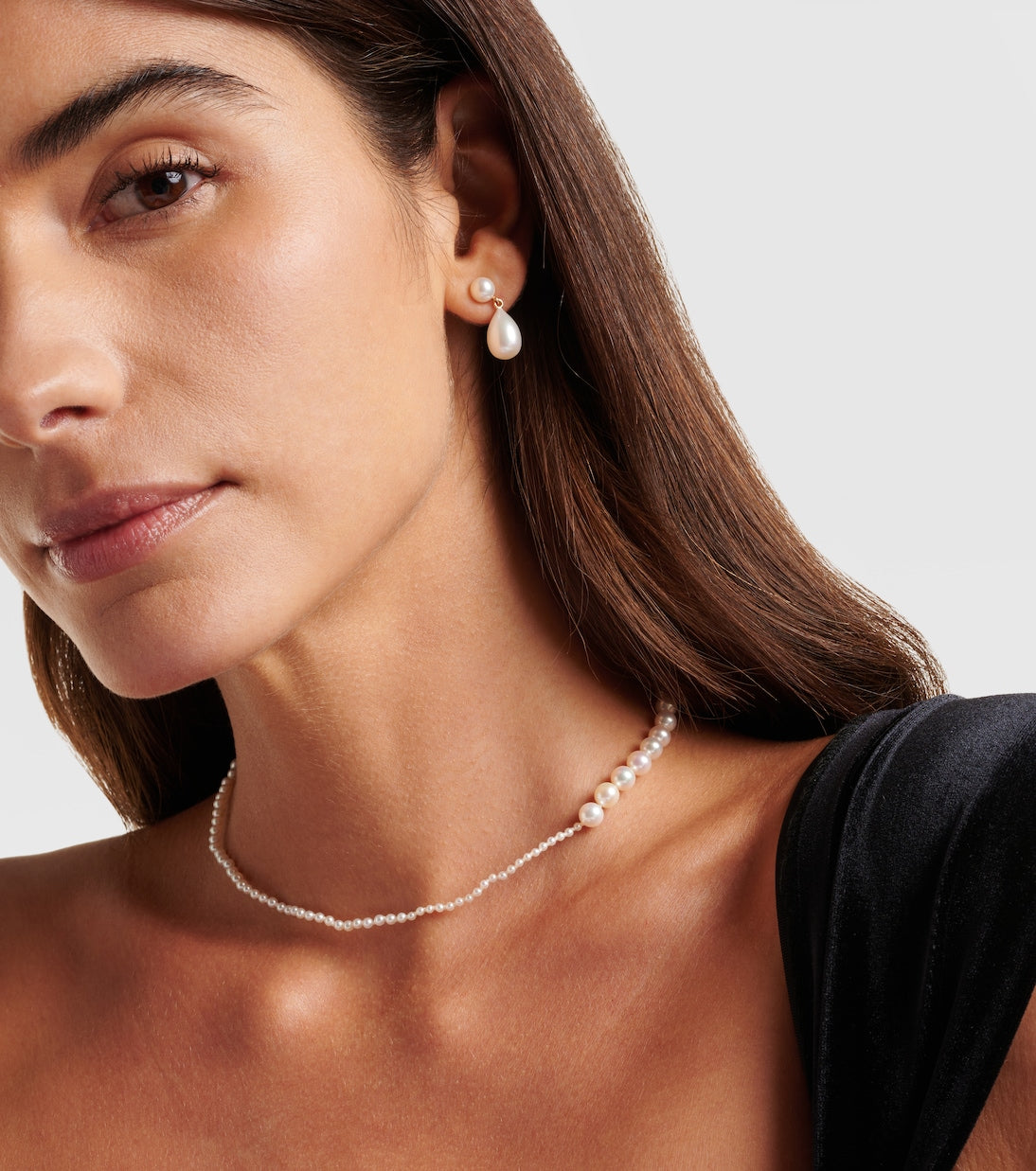 Sophie Bille Brahe - Petite Peggy 14kt gold and pearl necklace