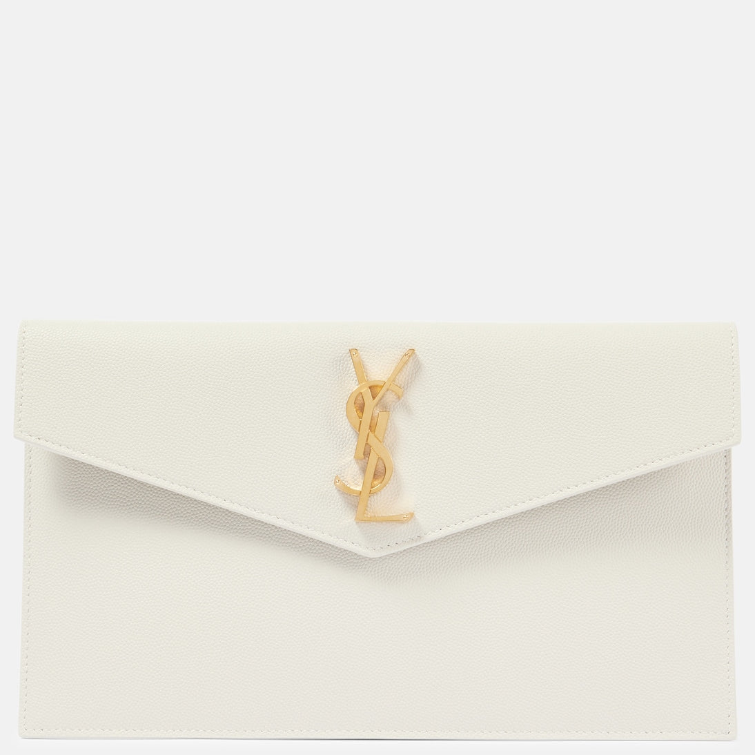 Saint Laurent - Uptown leather clutch