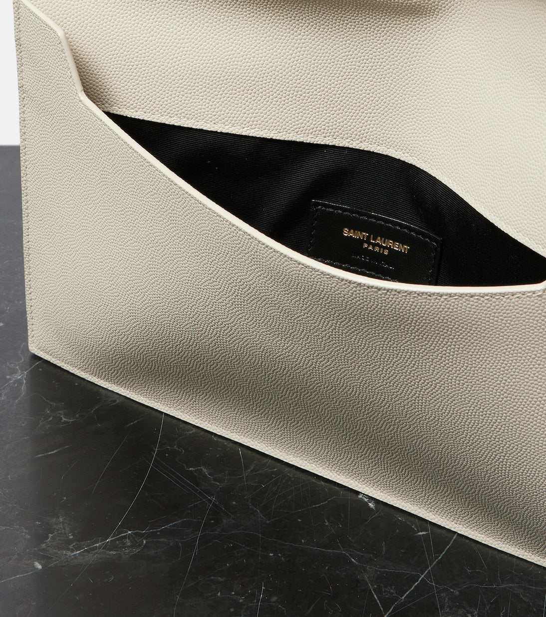 Saint Laurent - Uptown leather clutch