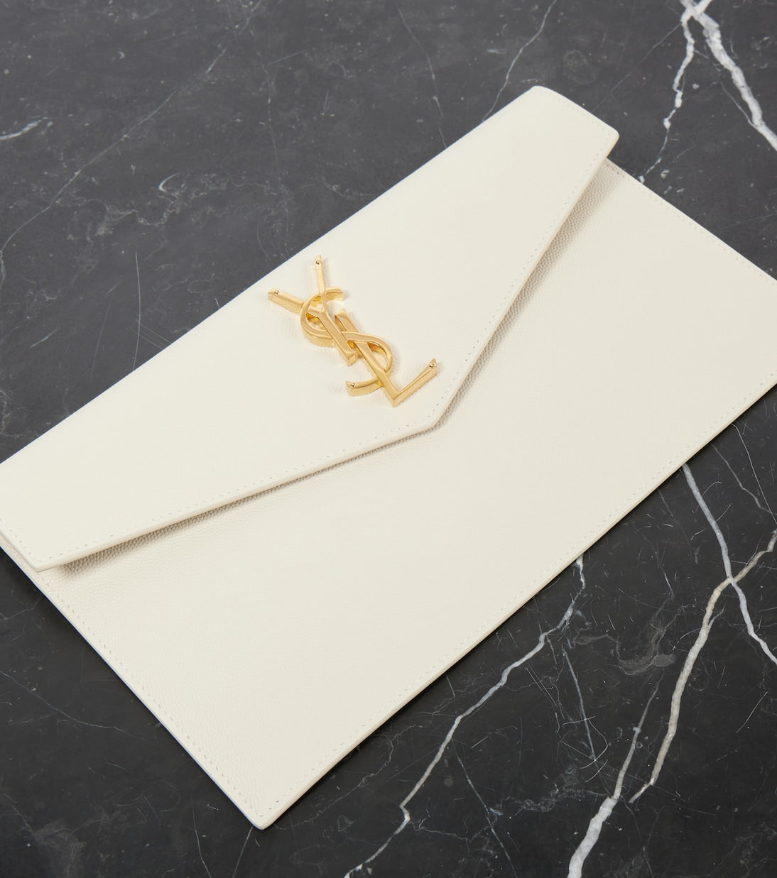 Saint Laurent - Uptown leather clutch