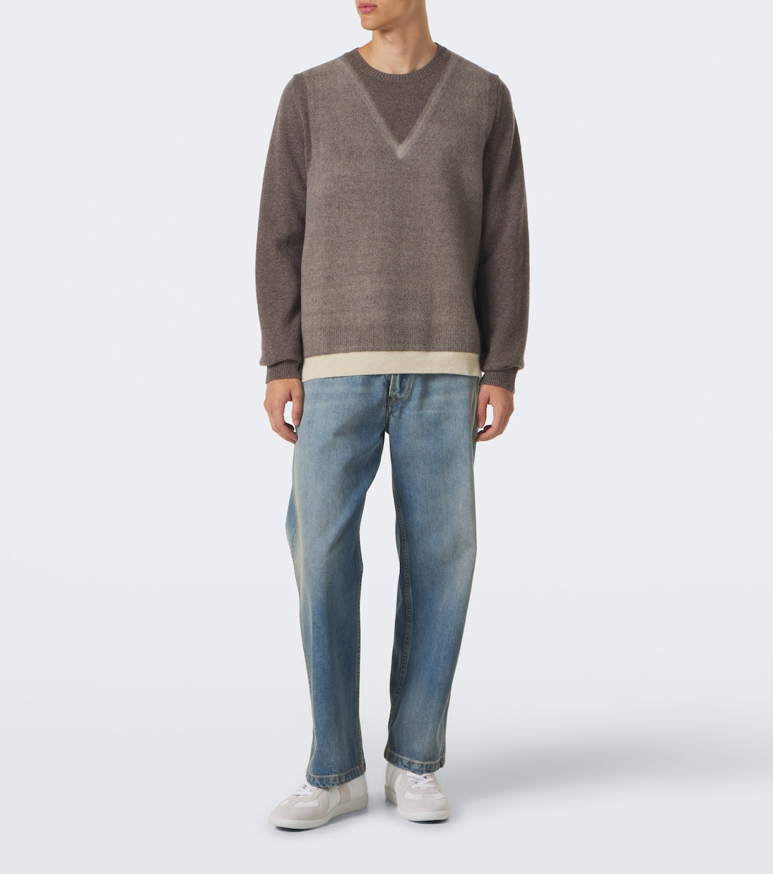 Maison Margiela - Replica leather and suede sneakers