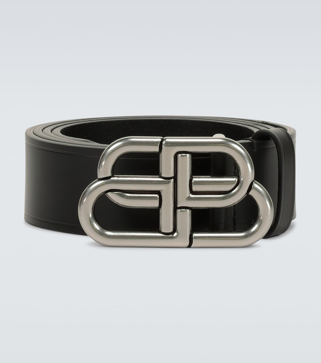 Balenciaga - BB Large leather belt