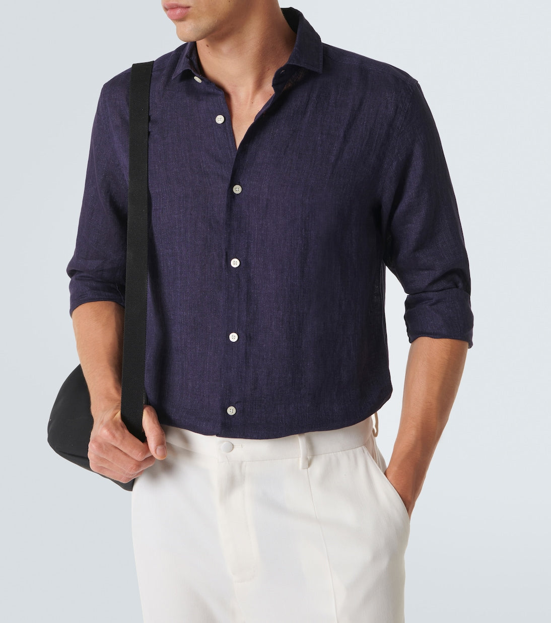 Frescobol Carioca - Long-sleeved linen shirt