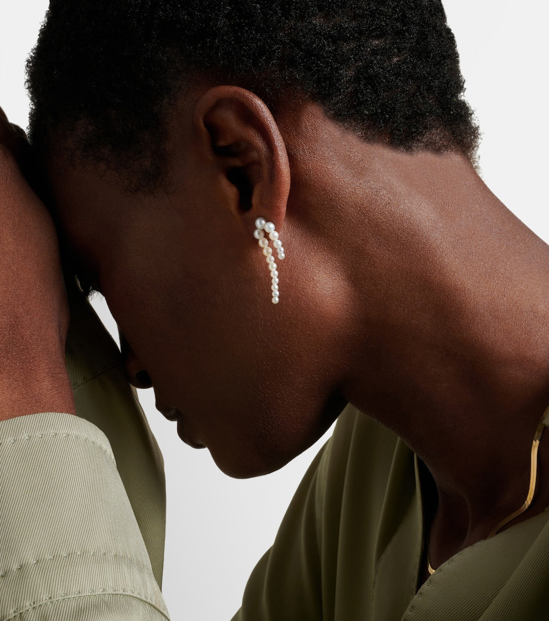 Sophie Bille Brahe - Petite Perle Nuit 14Kt gold and pearl earrings