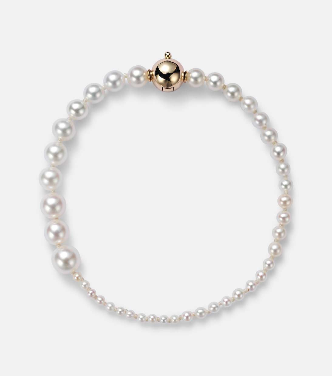 Sophie Bille Brahe - Petite Peggy 14kt gold bracelet with freshwater pearls