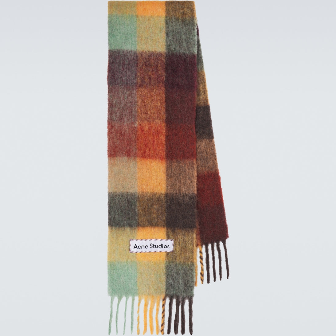Acne Studios - Vally alpaca-blend checked scarf