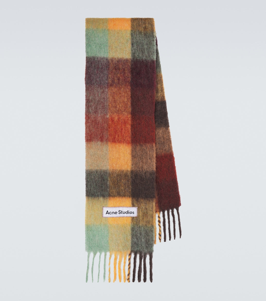 Acne Studios - Vally alpaca-blend checked scarf