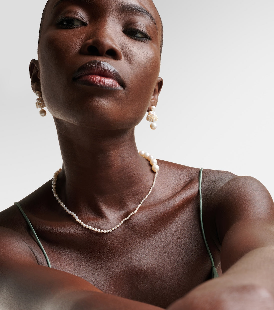 Sophie Bille Brahe - Peggy 14kt gold necklace with freshwater pearls