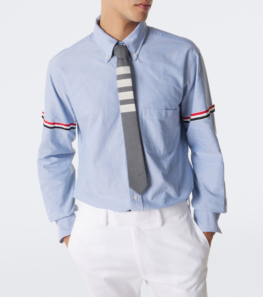 Thom Browne - Grosgrain armband shirt