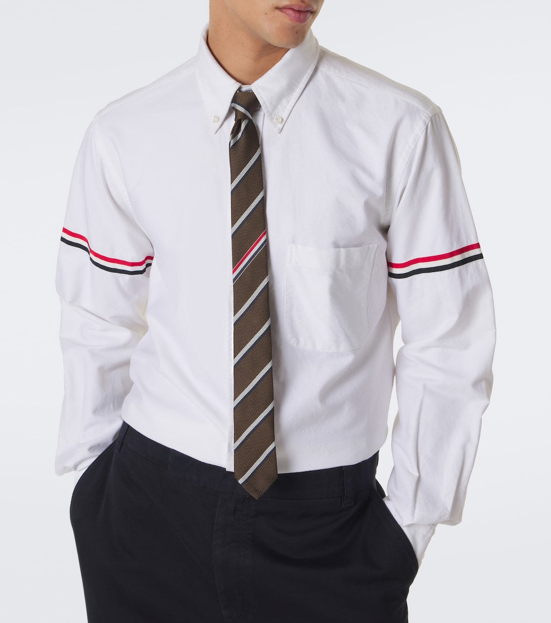 Thom Browne - Grosgrain armband shirt
