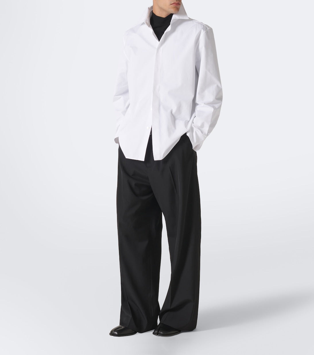 Maison Margiela - Tabi leather Derby shoes