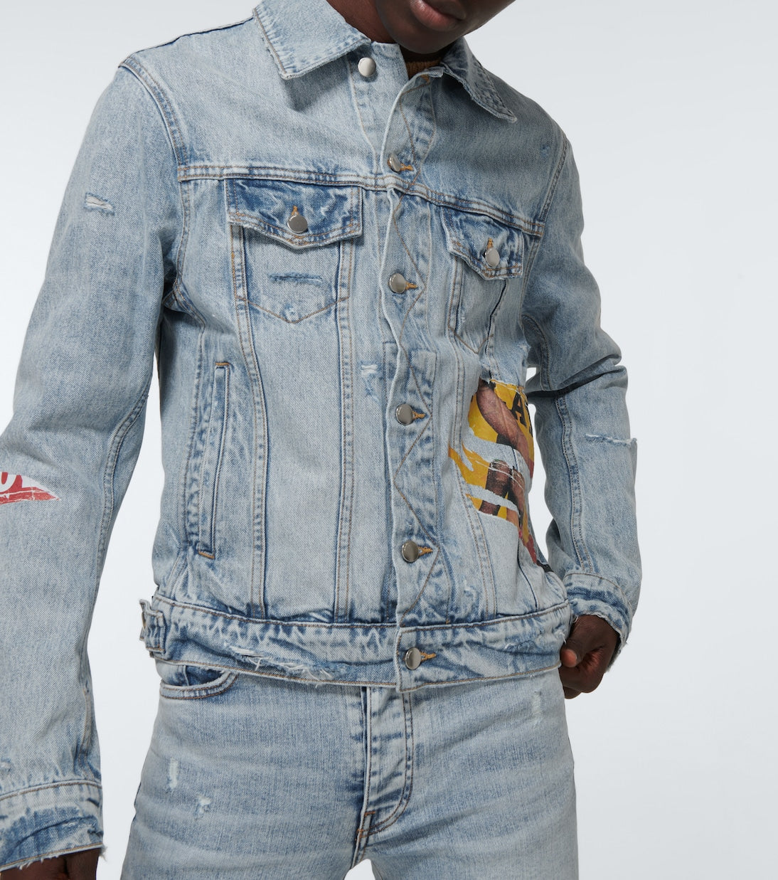 Amiri - Playboy denim trucker jacket