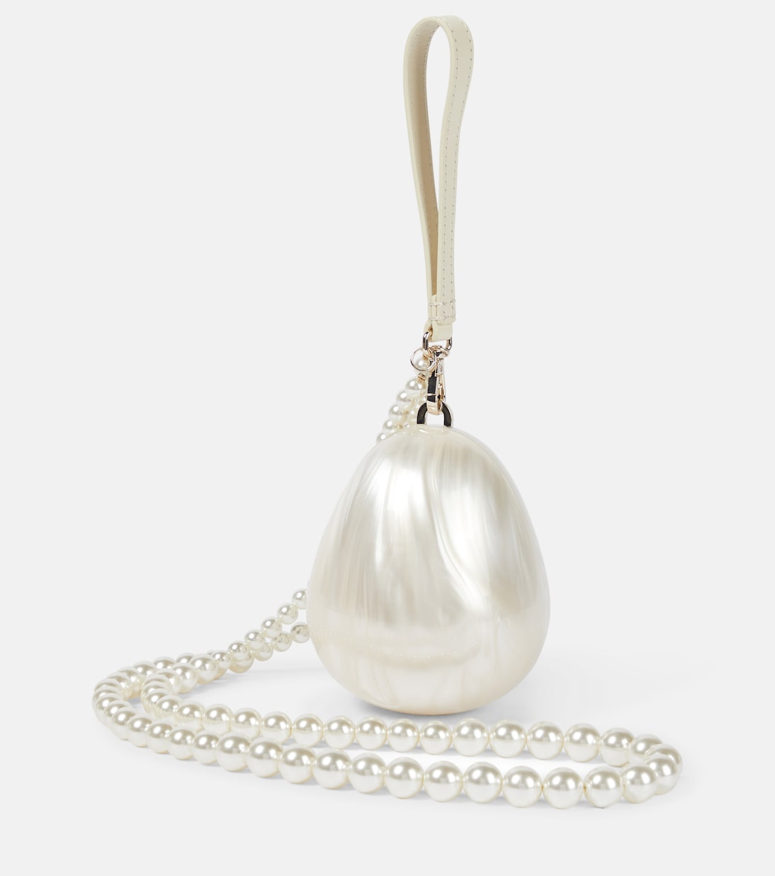 Simone Rocha - Egg embellished clutch