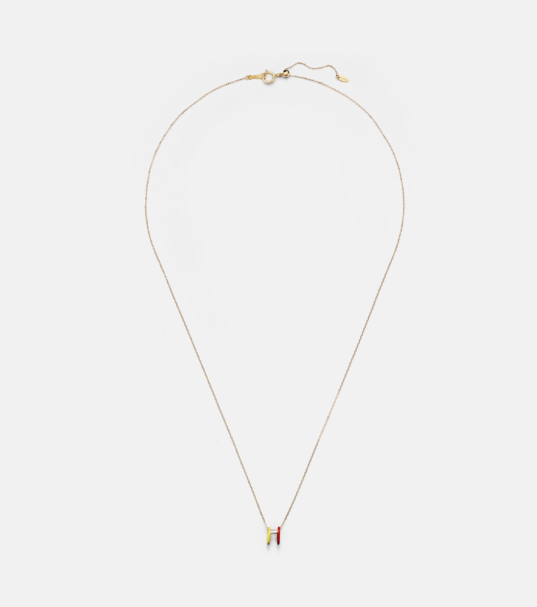 Persée - 18kt gold necklace with enamel