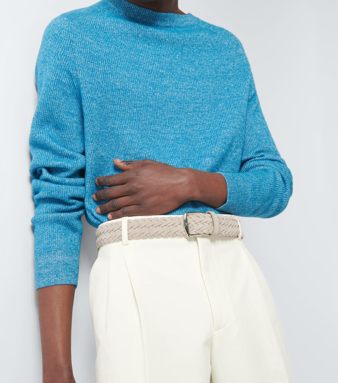 Loro Piana - Woven suede belt