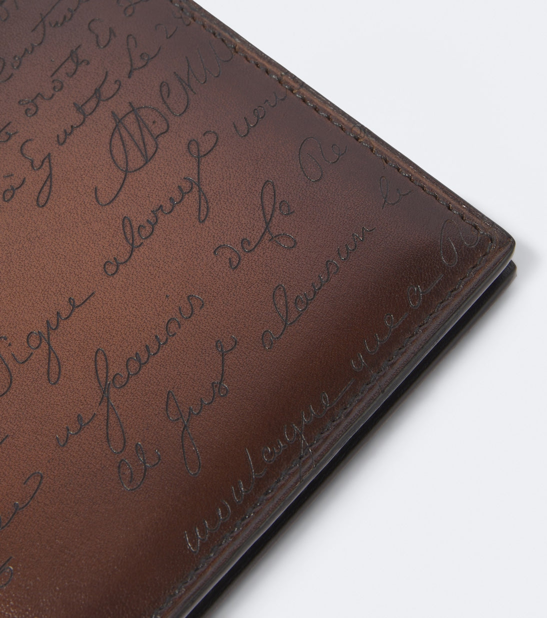Berluti - Makore Scritto leather wallet