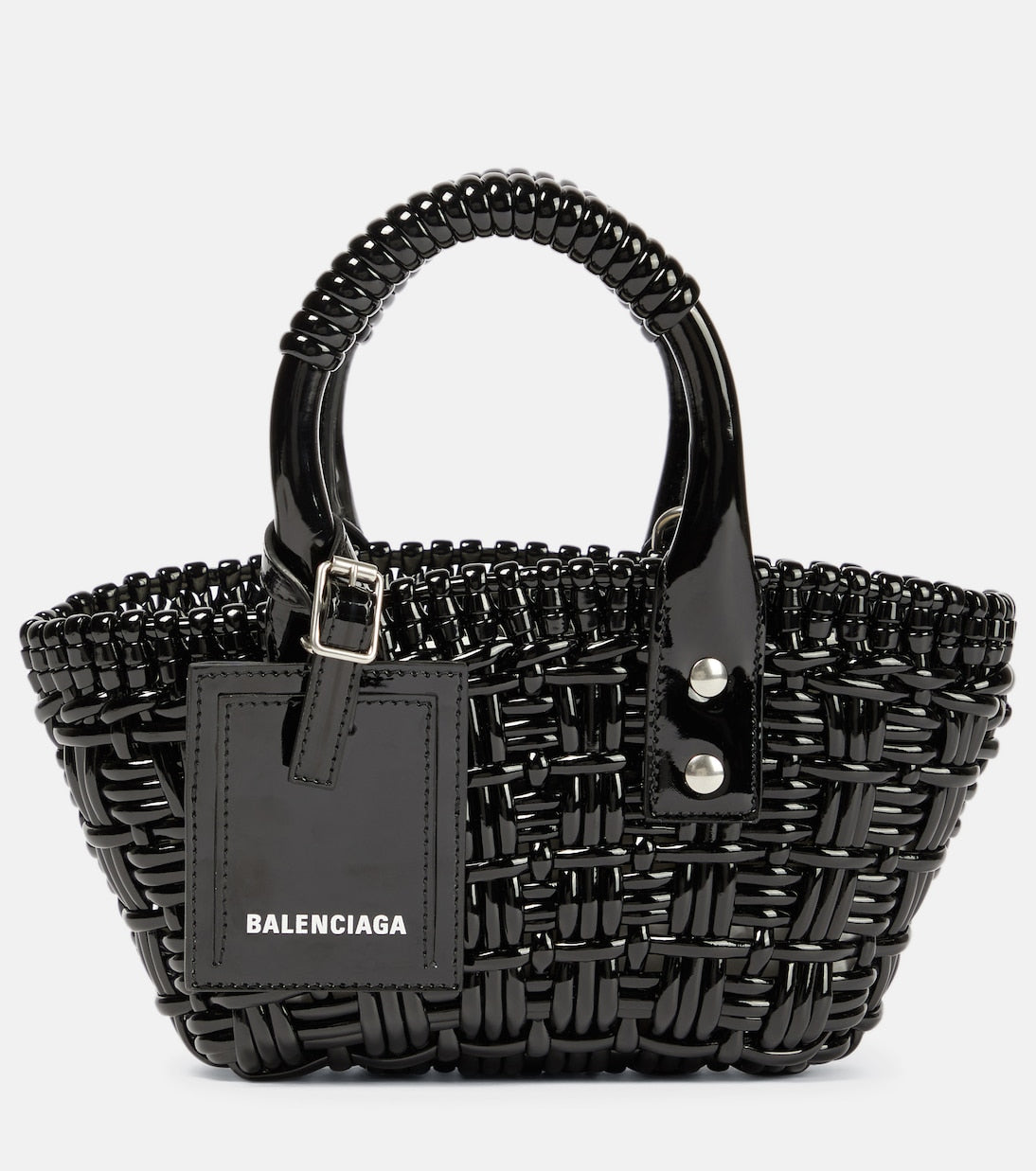 Balenciaga - Bistro XXS woven top-handle bag