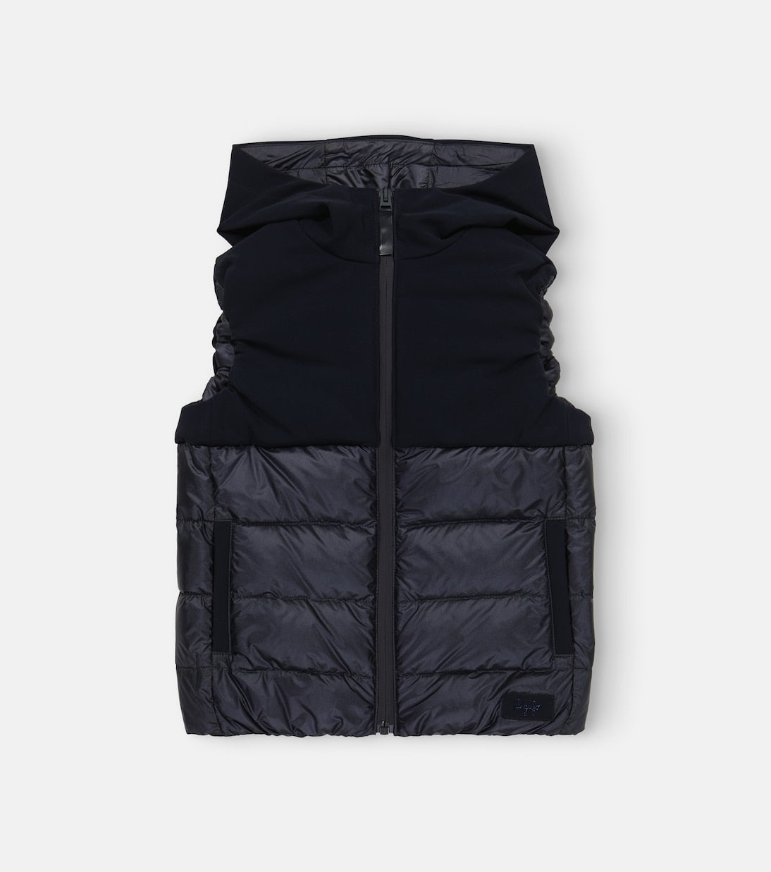 Il Gufo - Paneled hooded down vest
