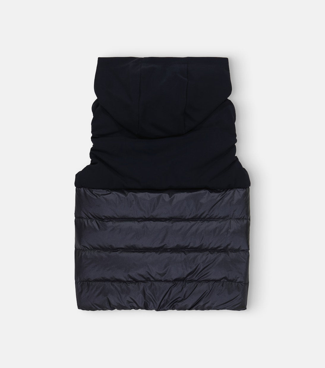 Il Gufo - Paneled hooded down vest
