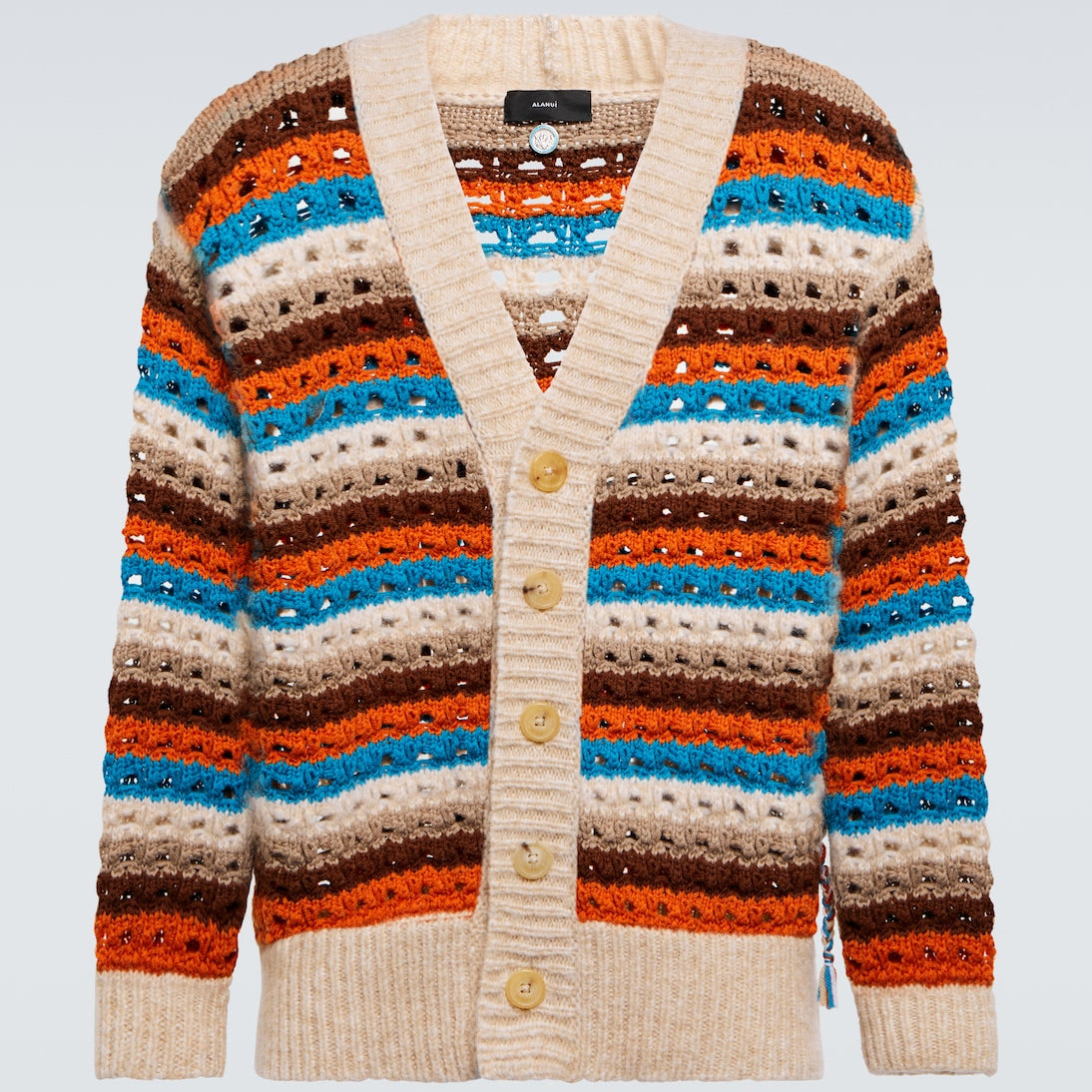 Alanui - Dancing Light crocheted wool-blend cardigan