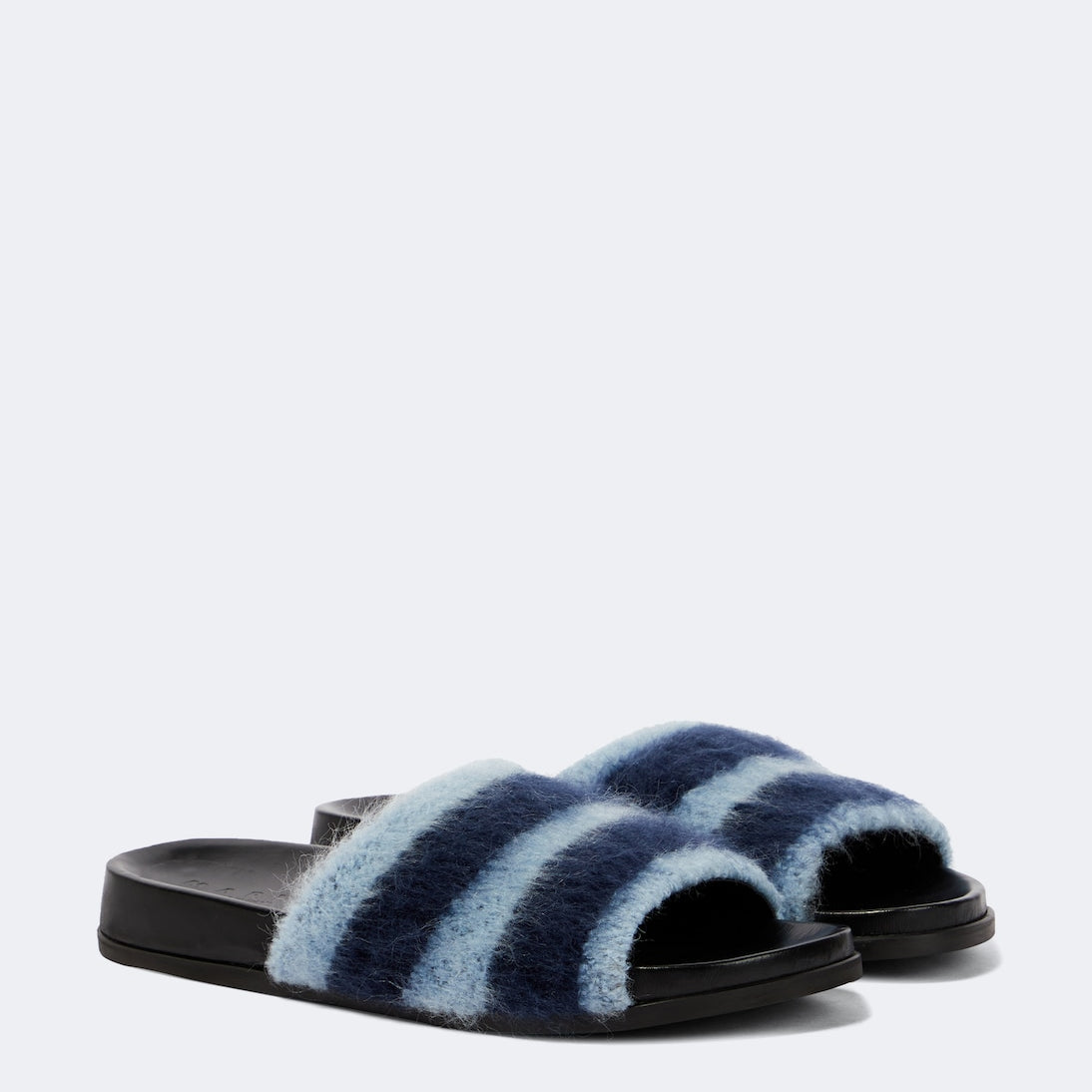 Marni - Fussbett striped slides