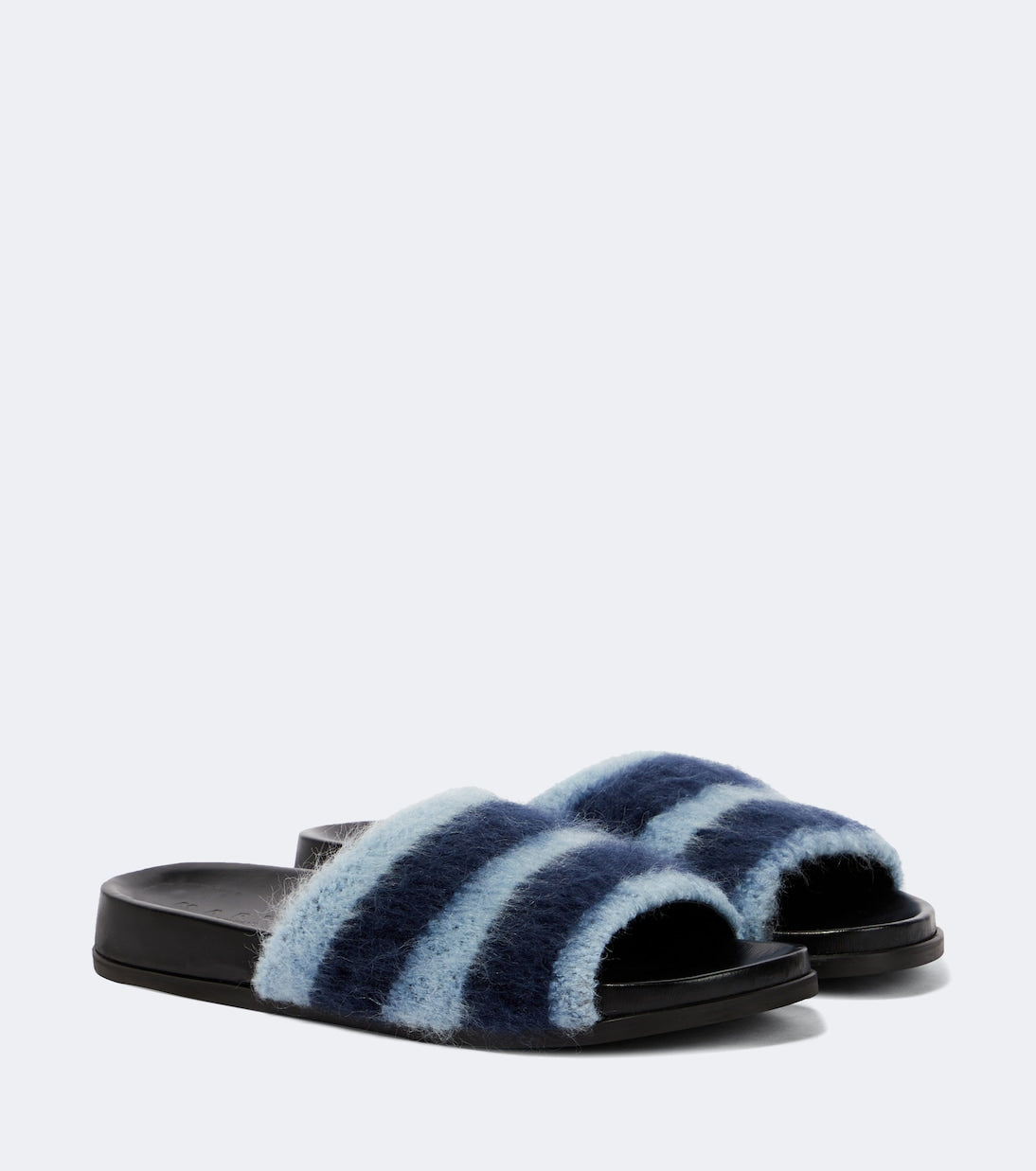 Marni - Fussbett striped slides