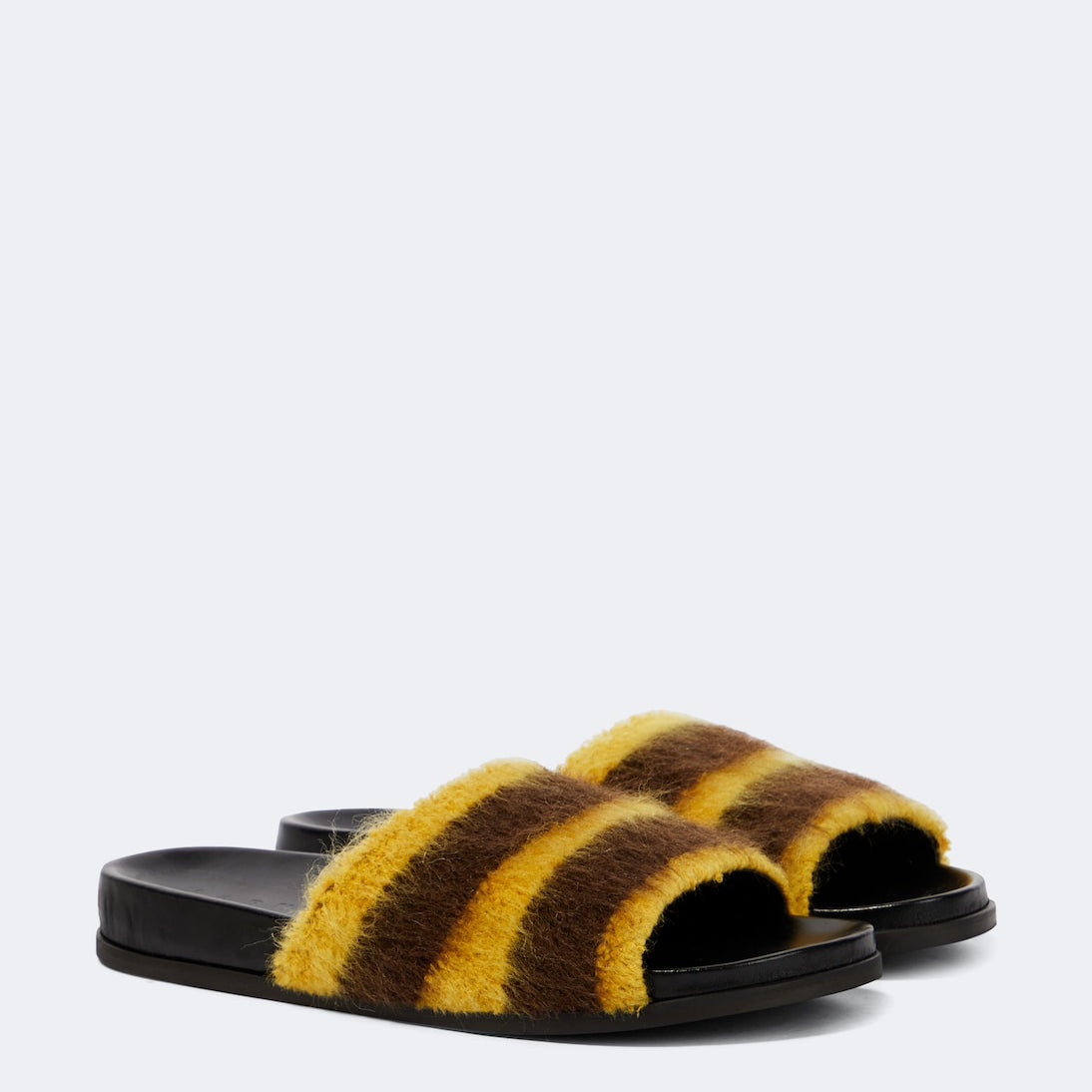 Marni - Fussbett striped slides