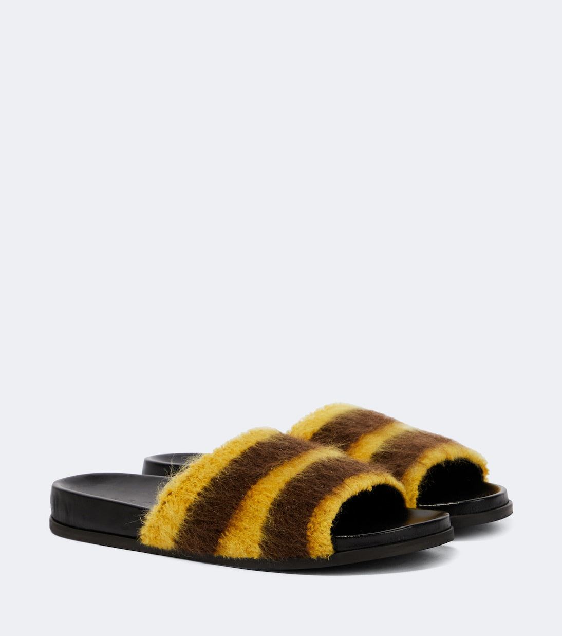 Marni - Fussbett striped slides