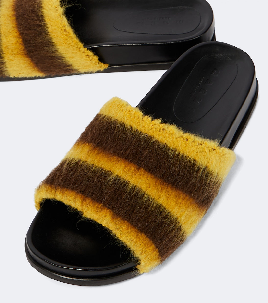 Marni - Fussbett striped slides