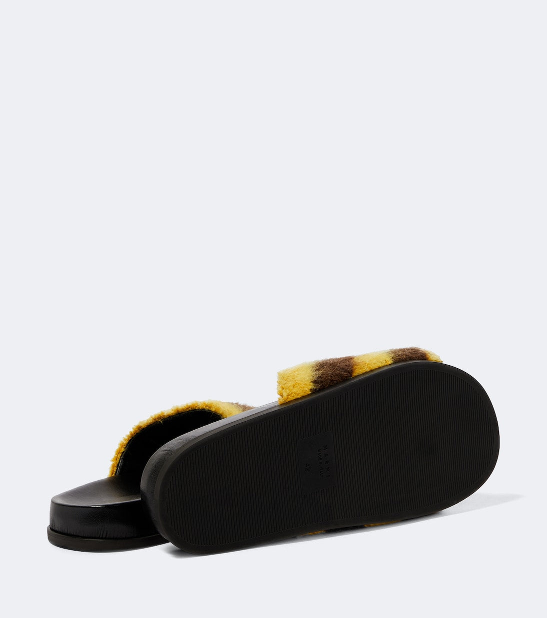 Marni - Fussbett striped slides