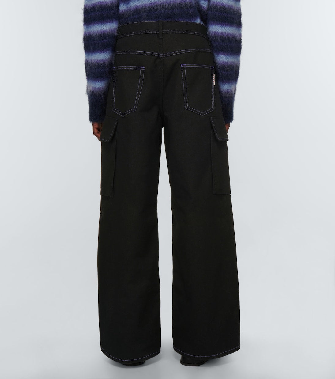 Marni - Wide-leg cotton gabardine cargo pants