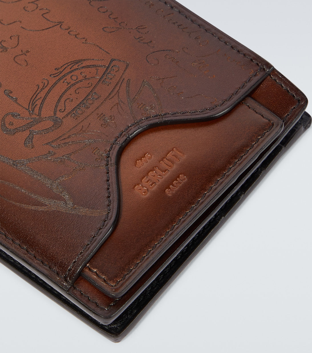 Berluti - Makore 2-in-1 Scritto leather Wallet