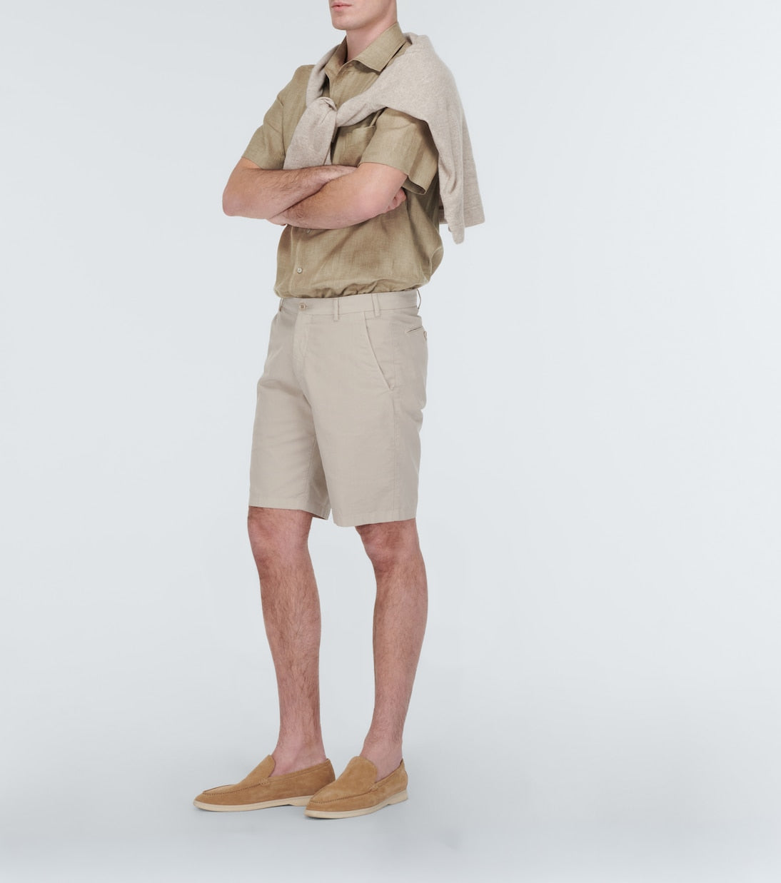 Loro Piana - André linen bowling shirt